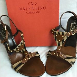 Valentino Animal Print Wedges